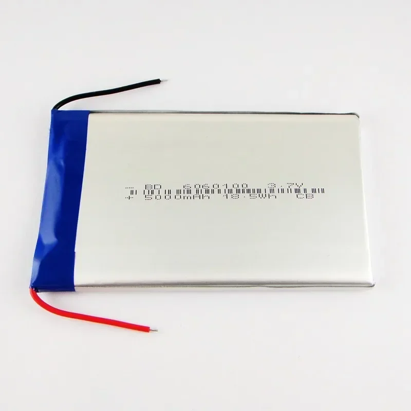 New Brown 3.7V Polymer Lithium Battery DIY 5000mAh 6060100 Built-in Batteries Charging Treasure Rechargeable Li-ion Cell A Good
