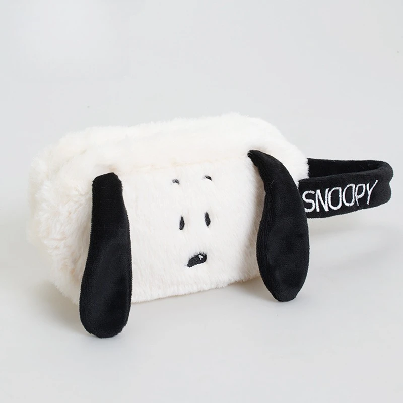Snoopy Makeup Bag Cartoon Plush Cosmetic Storage Bags Portable Travel Toiletry Organizer Pouch Fashion Woman Clutch Bags Gifts