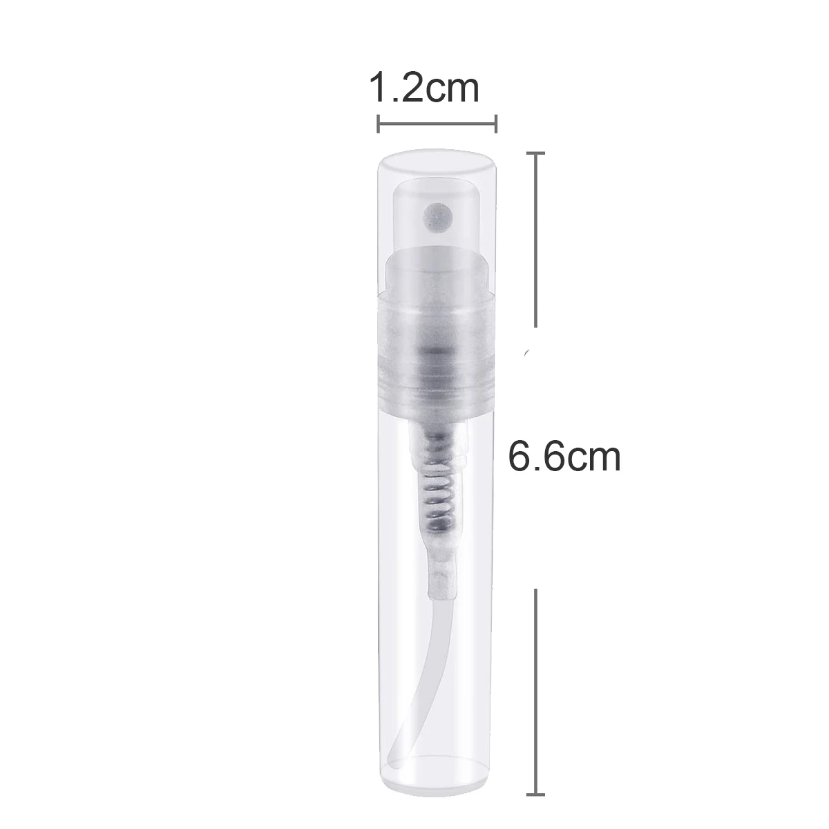 50 szt. Jednorazowy atomizer do perfum, przezroczysta plastikowa butelka Przenośna butelka zapachowa - 3 ml