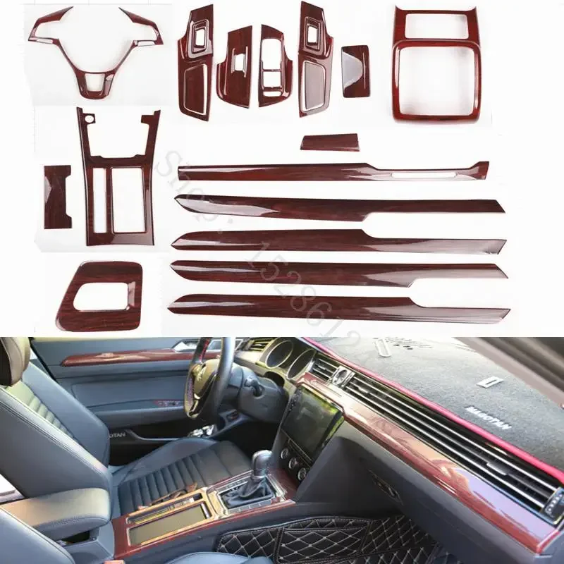 

For Volkswagen Passat B8 2017 2018 2019 2020-2023 Car Accessories ABS interior gear frame electric window lifter panel trim