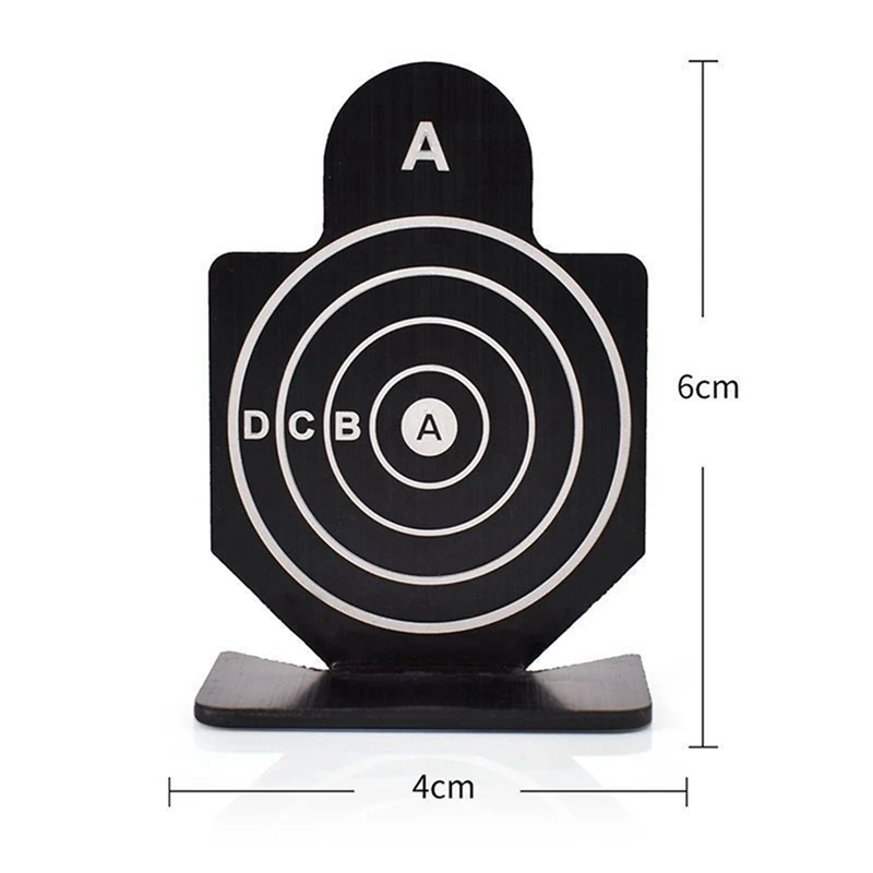 4Pcs IPSC Competitive Sports Mini Alloy Human Shape Targets Durable Easy Install