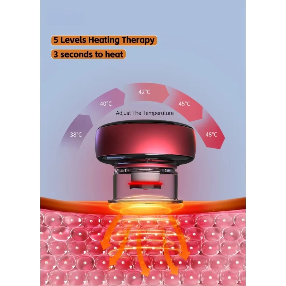 Vibration Suction Cupping Smart Dynamic Cupping Kit for Neck Back Pain Relief