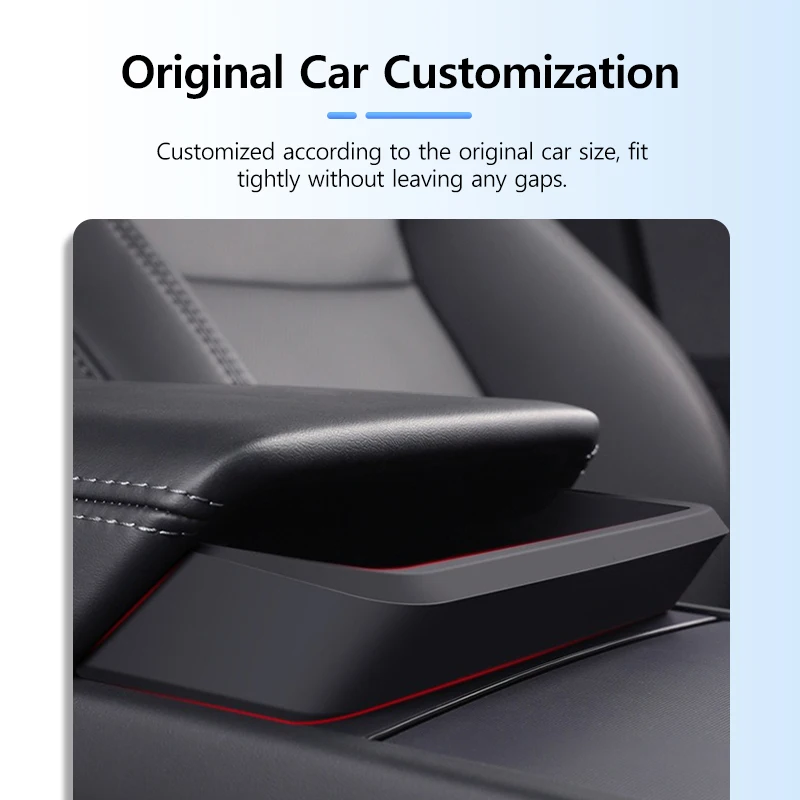 مسند ذراع التحكم المركزي جيب مفيد لطراز تسلا 3 هايلاند صندوق تخزين من السيليكون تخزين قطعة أثرية ملحقات تخزين السيارة