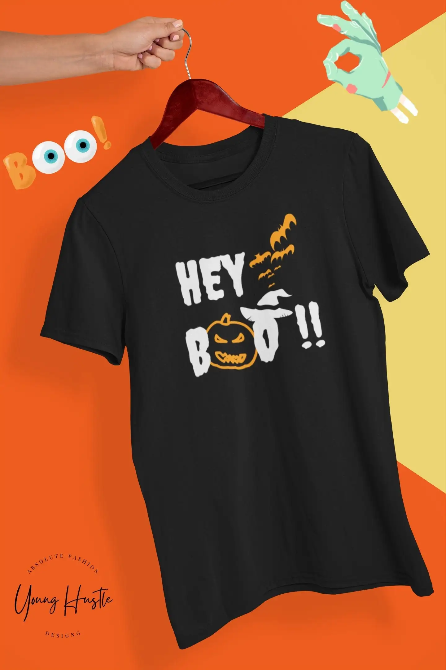 Hey Boo T Shirt Hal…