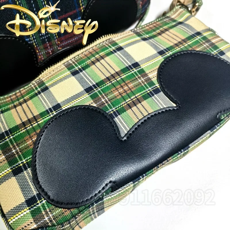 Disney Mickey New Women's Shoulder Bag Fashion Trend Women's Shoulder Messenger Bag Cartoon Retro Women's Bag High Quality