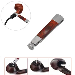 Tobacco  3in1 Red Wood Stainless Steel Pipe Cleaning Reamer Tamper Tool