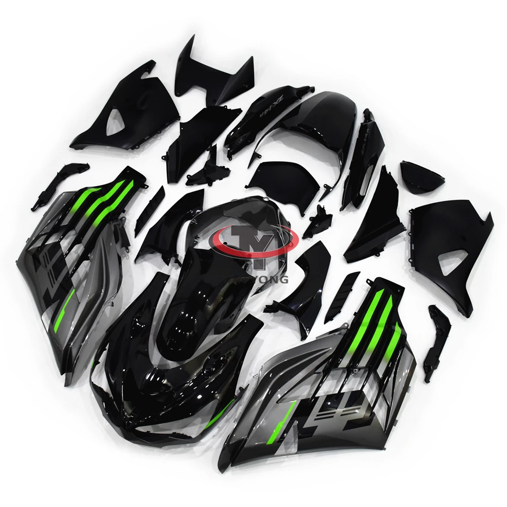 

Titanium gradient green Motorcycle Full Fairing Kit For ZX14R 2012-2022 Injection ZZ-R1400 ZZR1400 ZX 14R Bodywork Cowling