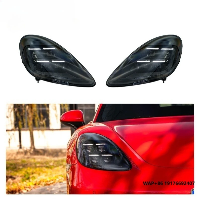 2025 PDLs Style LED Headlights Upgrade for 2016-2023 for  718 Boxster Cayman New Condition Car Headlights