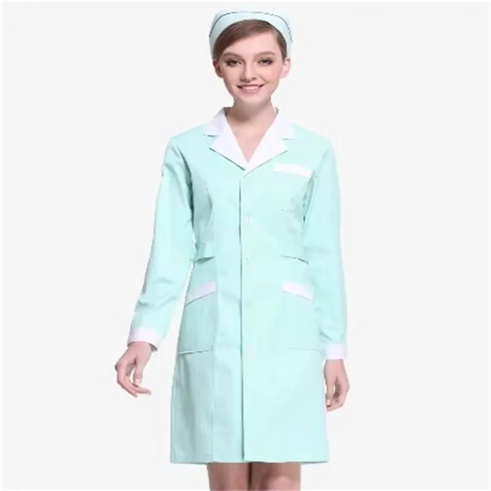 New Beauty salon work clothing white scrubs coats pet grooming scrubs worker Short/Long sleeved Famale health service lab coat