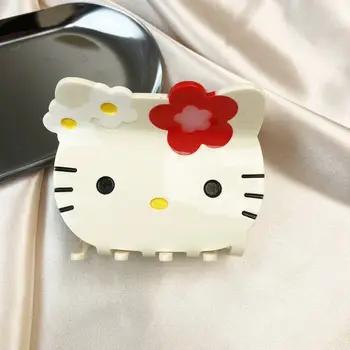 三麗鷗Hello Kitty髮爪夾可愛卡通塑膠鯊魚夾卡哇伊女孩髮飾髮夾禮物 10 最佳銷售 三麗鷗爪夾 - №5