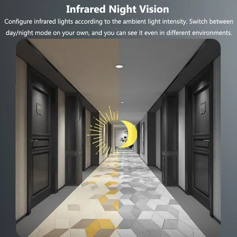 Tuya WiFi Visual Intercom Doorbell Remote Monitor Smart Video Door Bell Front-Door Camera Indoor Outdoor Surveillance Doorbells