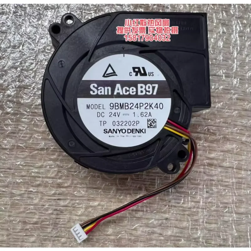 

Ltsf For Sanyo Denki 9BMB24P2K40 DC 24V 1.62A 97x97x33mm 4-Wire Server Cooling Fan 9cm