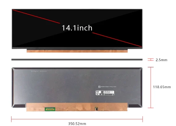 NV140DQM-N51 14 inch long LCD screen 1920X550 EDP 30 pin