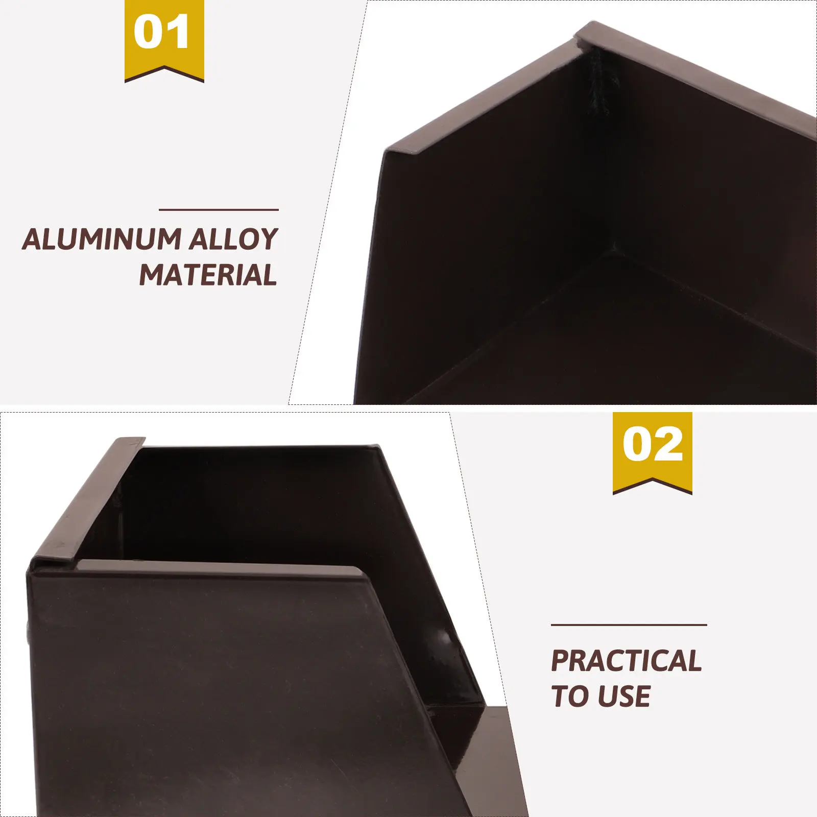 Aluminum Downspout Splash Block Rain Gutter Protector for Outdoor Floor Villa Building Fast Rainwater Collection