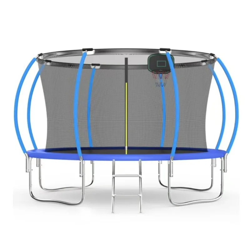 8FT Large Trampoline, Outdoor Trampoline with Safety Netting for Outdoor Sports and Recreational Fitness Use