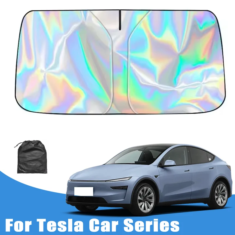 

Car Windshield Sunshade for Tesla Model 2 3 Y S X Cybertruck Front Window Sun Shade Heat Insulation Auto Accessories