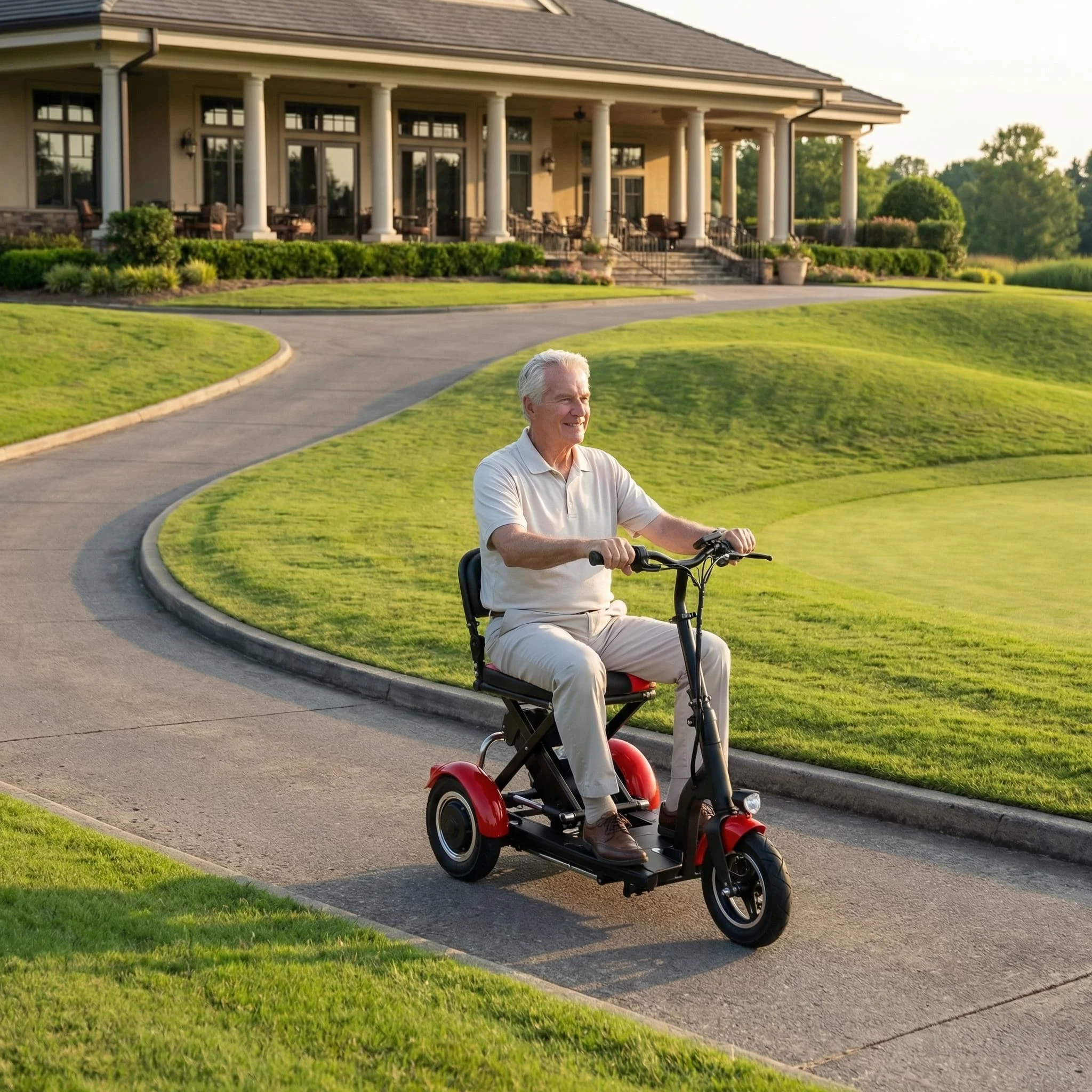 

Airo Elegant Self Balancing Sturdy Electric Adult Scooter with Smart Controller for Country Club Lunch Gatherings
