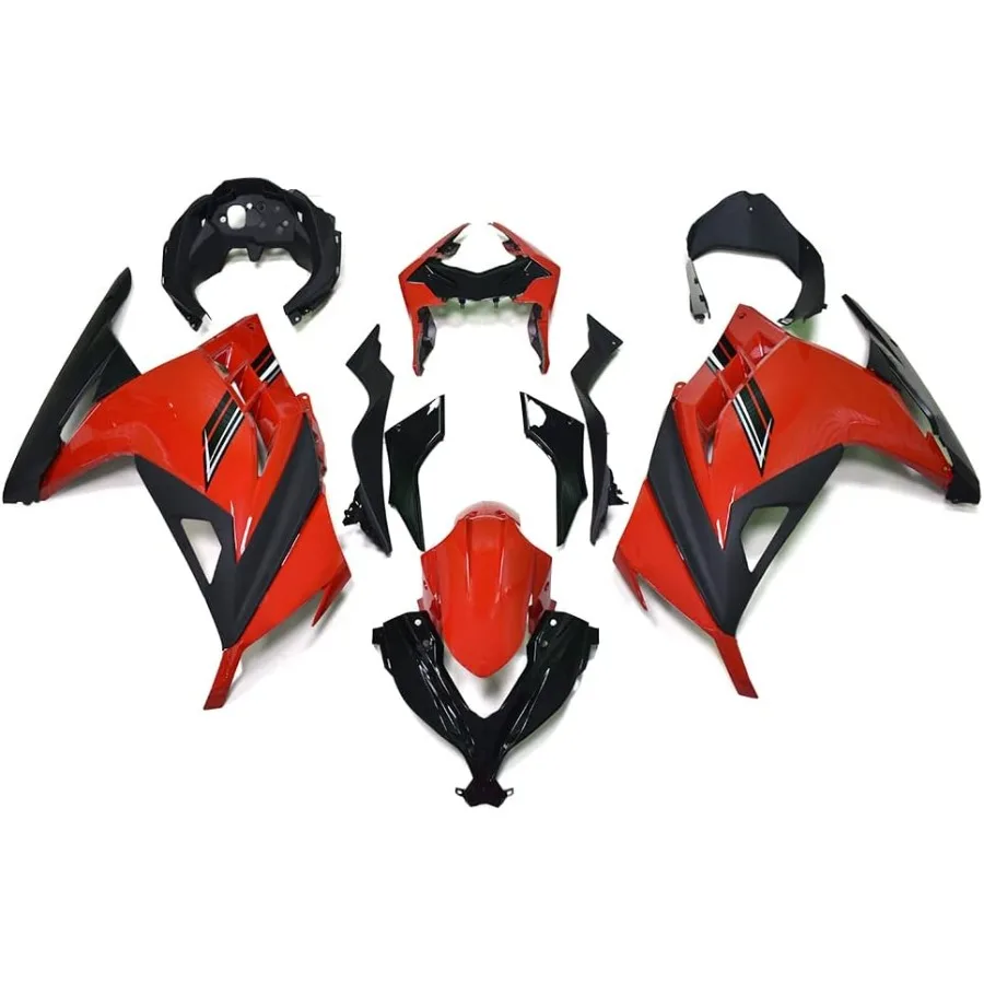 

ABS Plastic Gloss Green Black Injection Fairing Kit for Kawasaki EX300R Ninja 300 20132017 Motorcycle Bodywork Body Frame Repla