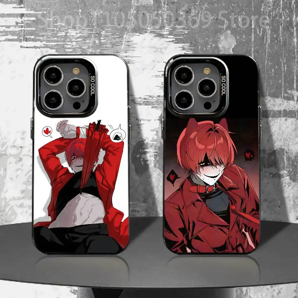 

Mr Scarletella H-Homicipher Phone Case For iPhone 17,16,15,14,13,12,11,Air,X,XR,Pro,Max,Plus Shockproof Matte Cover