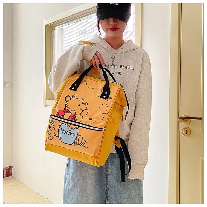 ديزني ويني حقيبة حفاضات للأمهات ، حقيبة ظهر ذات سعة كبيرة ، كرتون ، حقيبة أم وطفل لطيفة ، خفيفة الوزن ، سفر ، جديدة #2