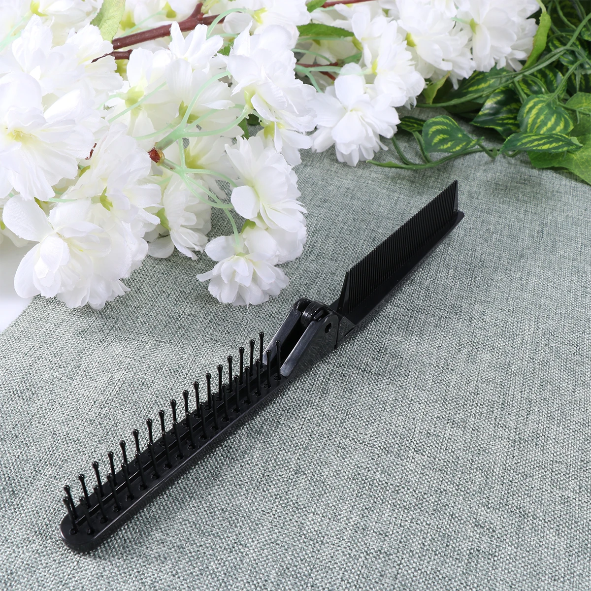 

Long Anti-static Comb Portable Travel Hair Cordless Brush Black for Straightening