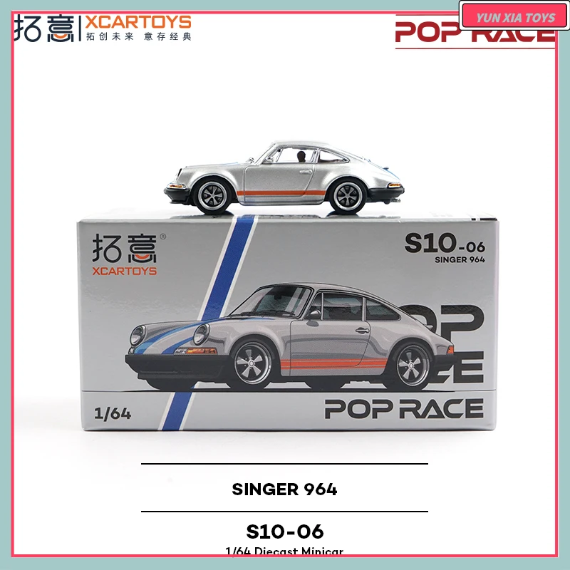 

2025 Tuoyi POPRACE сплав 1/64 964 суперкар коллекция сцена орнамент синий цветок модель гоночного автомобиля детская игрушка в подарок