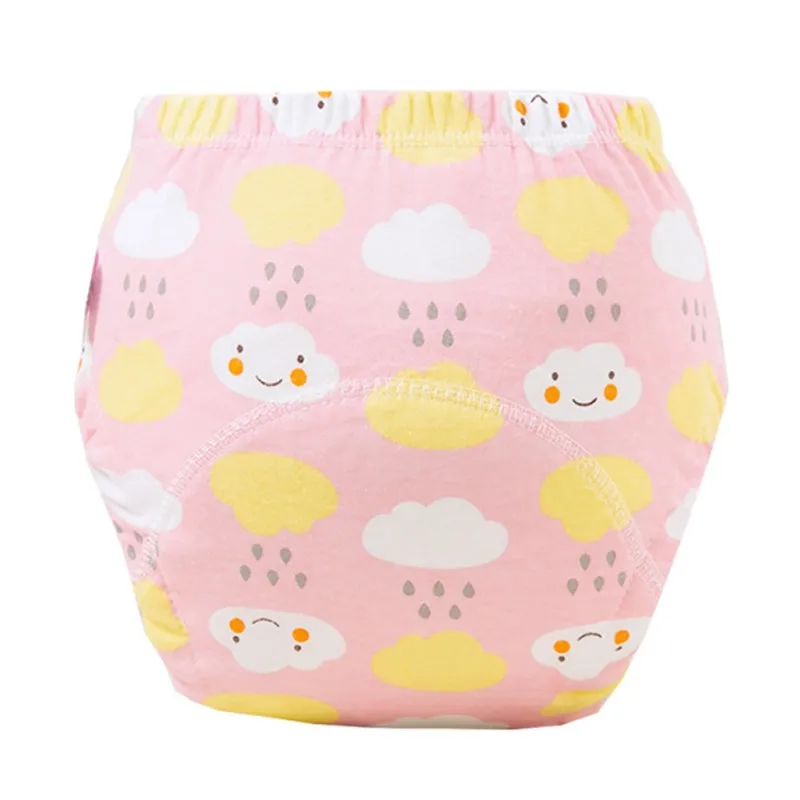 6-24 Months Baby Training Pants Soft Cotton toddler Underwear Cartoon Printing Cute Bunny Washable Diaper Pocket Learning Pants