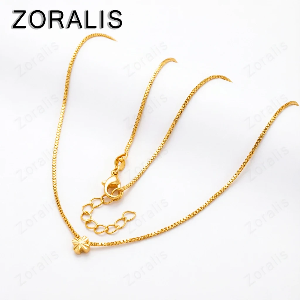 Collier avec pendentif croix en or 18 carats pour femmes, chaîne, bijoux de fiançailles, de mariage, à la mode, cadeau de noël