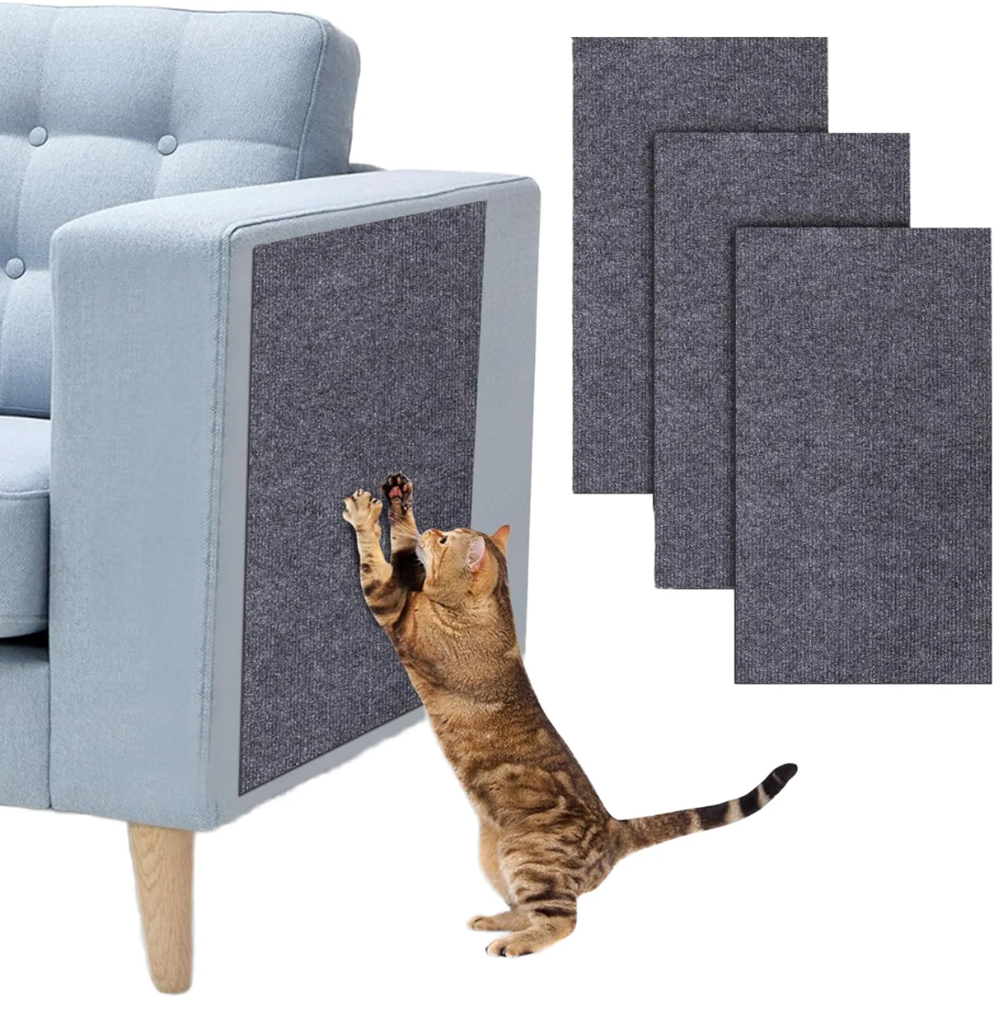 

Wall Self-Adhesive Anti Cat Scratch Sofa DIY Cats Scratch Protection Paws Sharpen Trimable Carpet Cats Scratch Board