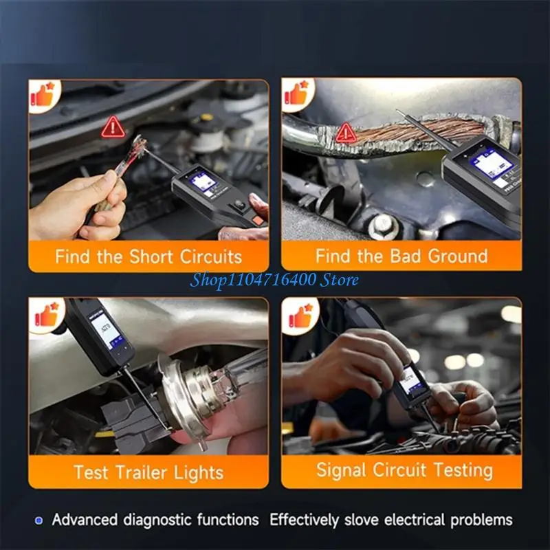 

y1gd Автомобильный аккумулятор Монитор состояния напряжения Емкость внутреннего сопротивления Инструмент диагностики