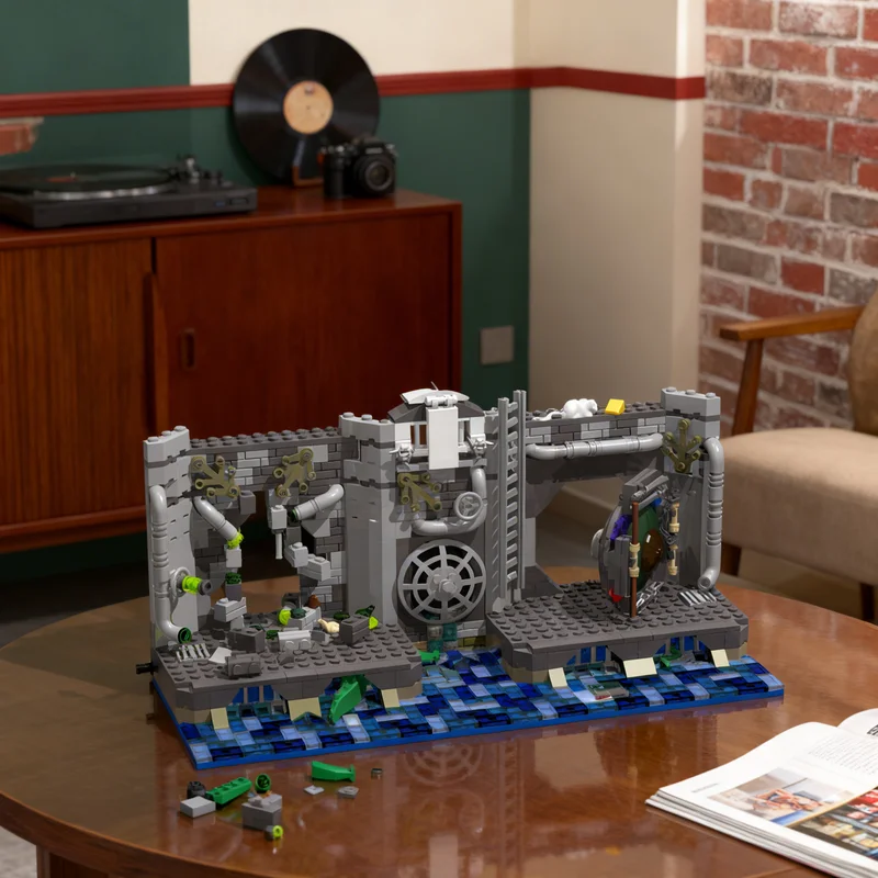 

679pcs MOC TMNT Sewer Teenage Mutant Ninjia Turtles Model Building Blocks Creative Display Gift Collectible Decor Kids Premium