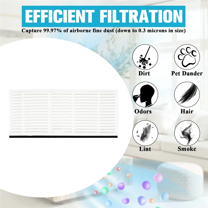 8PCS Washable Filter for Imou L11 Pro, Honiture Q6 Pro, Laresar L6 Pro, Airrobo T10+, Arnagar S8 Pro Vacuum Accessories