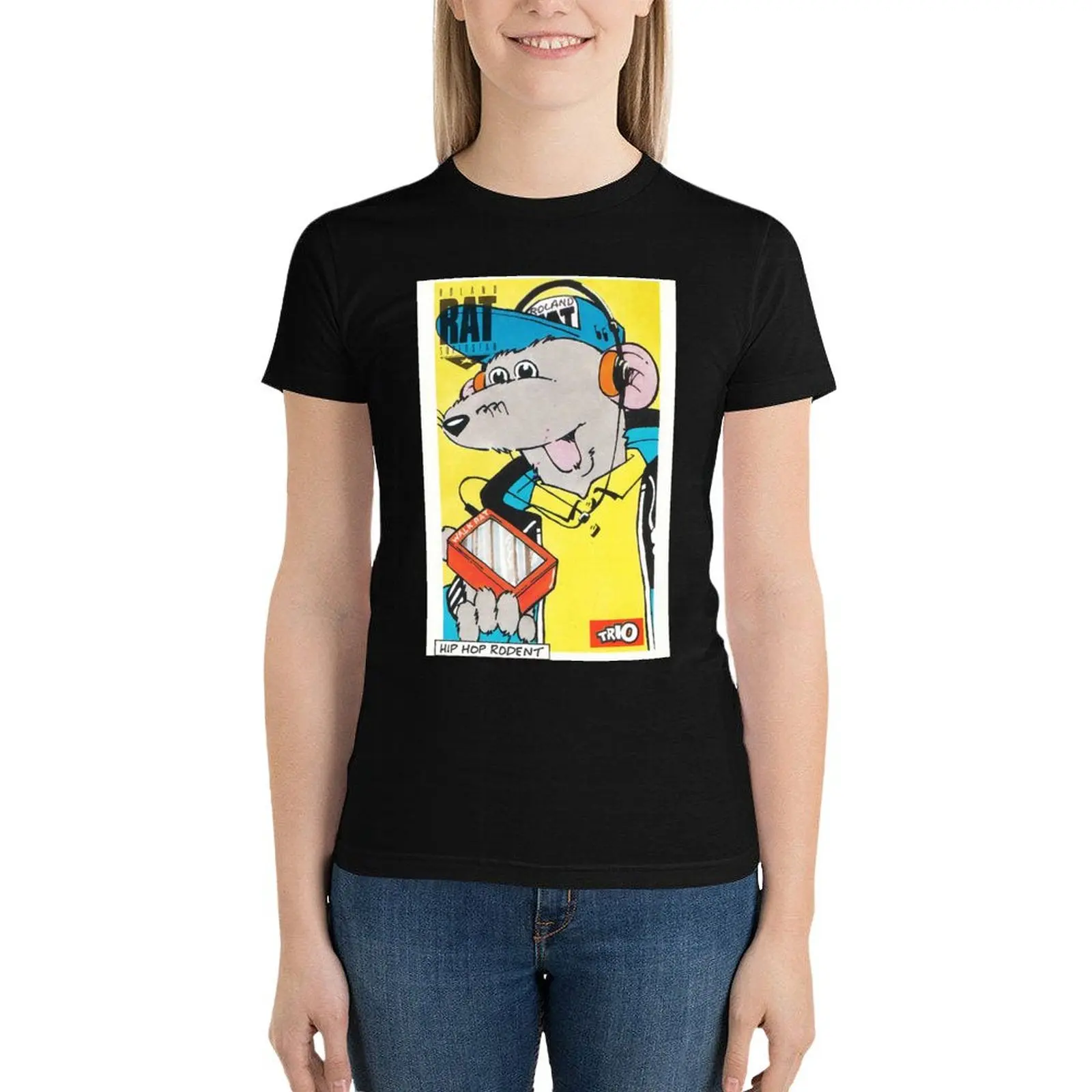 Roland Rat Superstar T-Shirt Aesthetic clothing graphics workout t shirts for Women