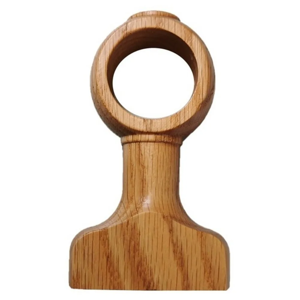 2PCS solid wood curtain rod Roman rod curtain rail accessories single and double bracket base fixed bracket