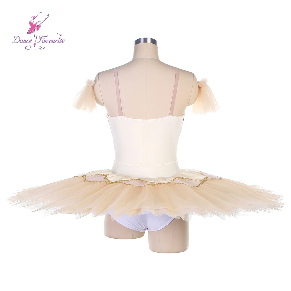 Dance Favourite Ballet Tutus BLL455 Ballet Tutus Ivory Bodice Gold Decoration Pre-professional Ballet Costumes