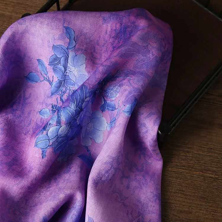 

1 ярд, высокое качество, новая натуральная ткань рами, красивый цветок, шитье, юбка, подкладка, платье, рубашка, сумка, материал, ткань для одежды