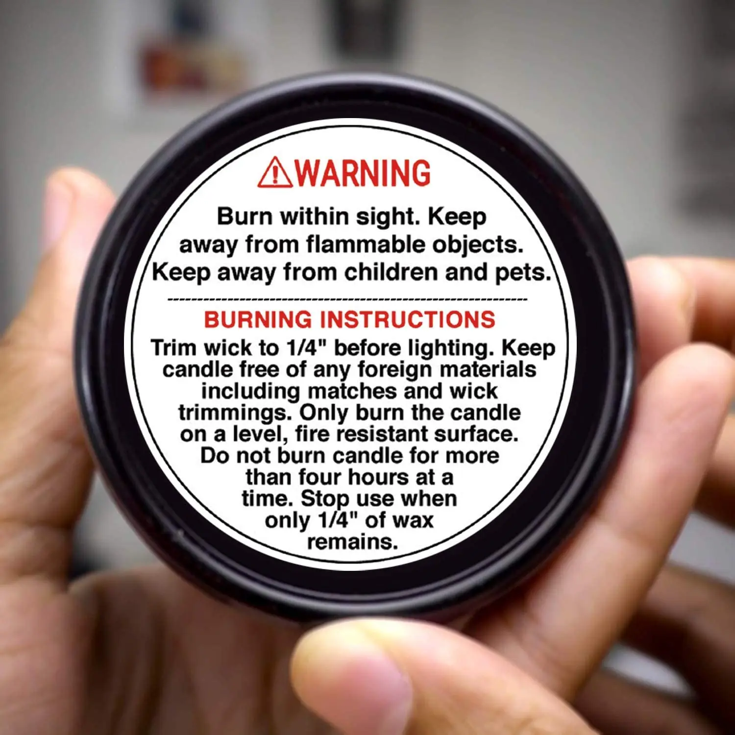 Candle Warning Labels 2