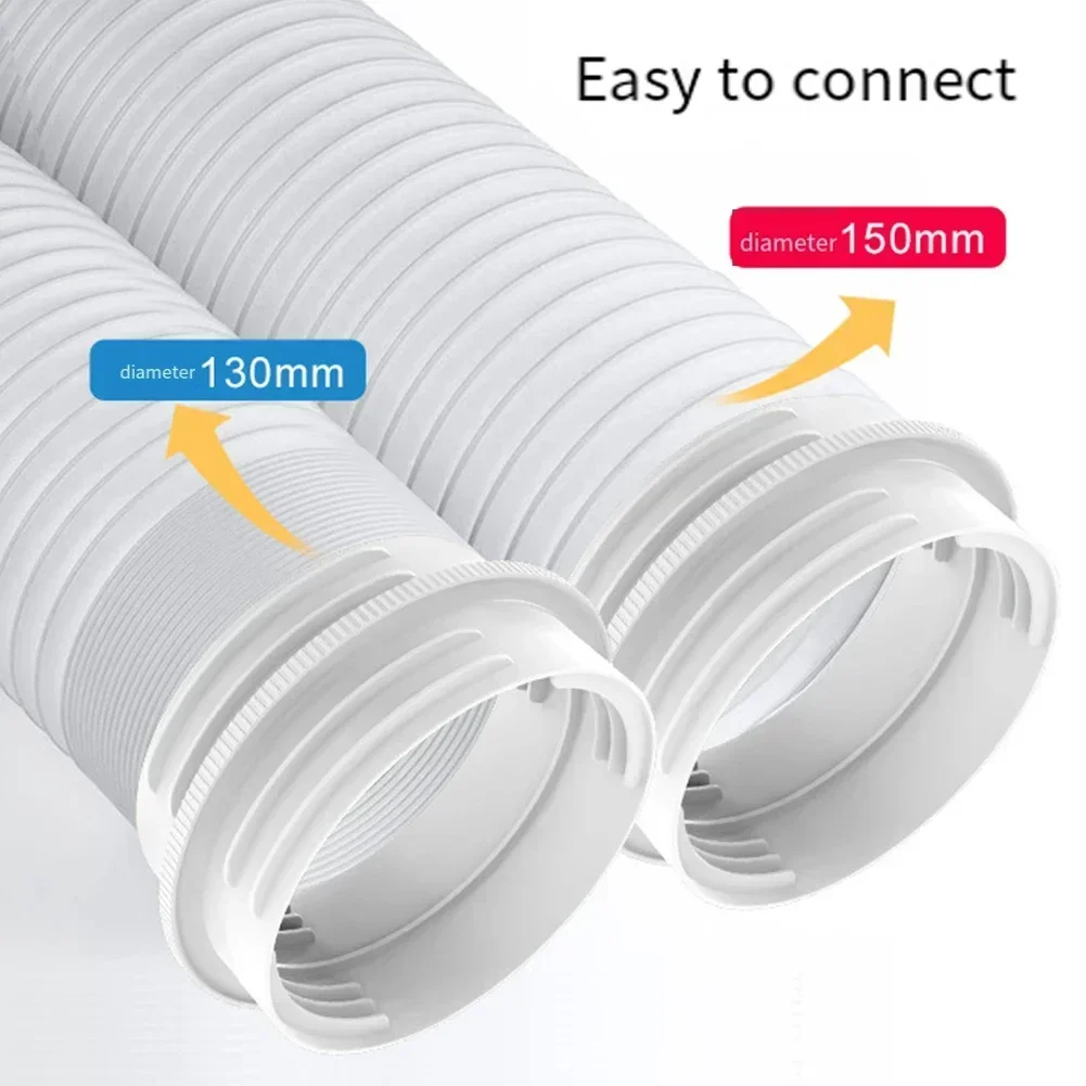 Mobile Air Conditioner Exhaust Hose Connector 13/15CM Universal Hose Reducer Ventilation Duct Extender Adapter HVAC Systems