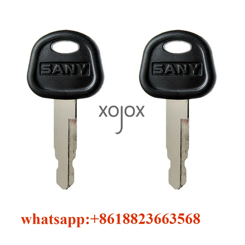 XOJOX 2 Pcs Excavator Parts For Sany Excavator Bulldozer Loader 60022654 Heavy Equipment Ignition Key