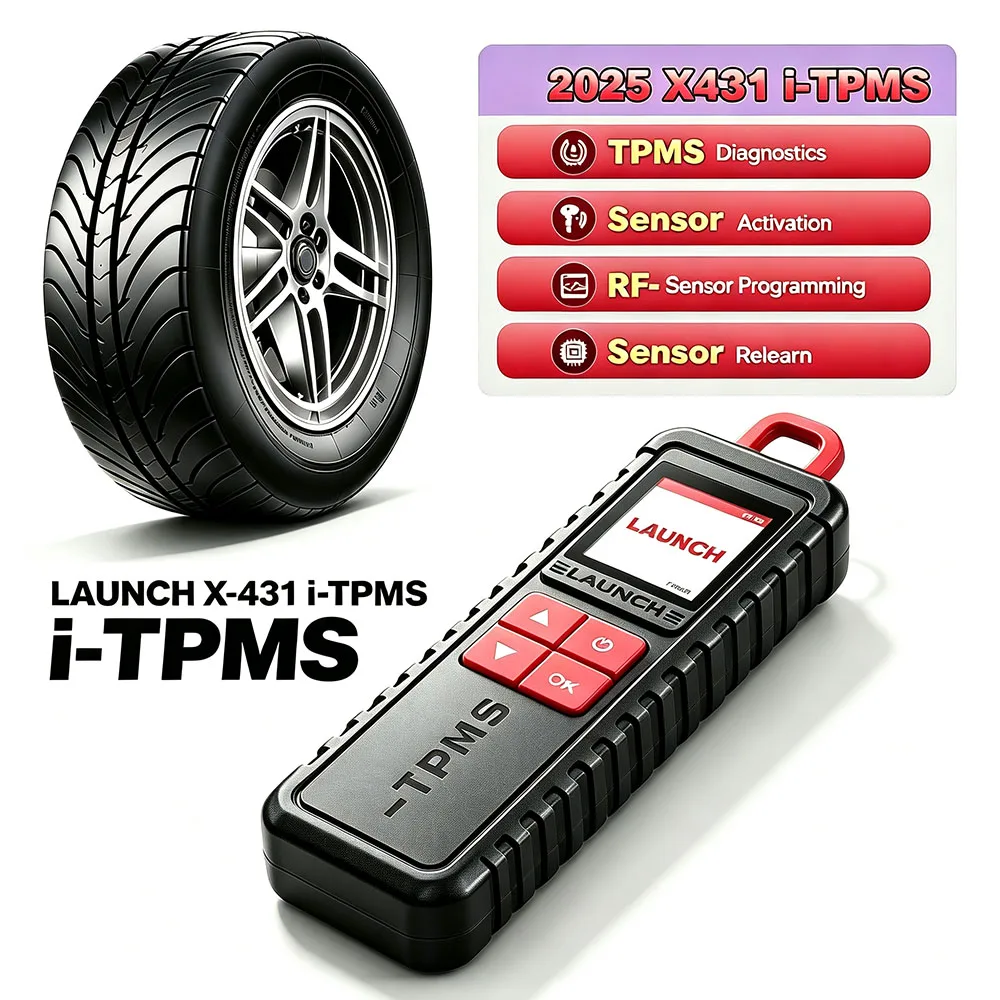 LAUNCH X-431 i-TPMS TPMS  Handheld TPMS Service Tool, Activation/Relearning/Programming Sensors Works w/ X431 Scanner