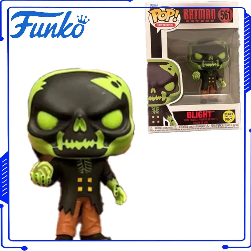 

Original Genuine Funko Pop! Heroes: Batman Beyond - Blight #561 (Glow in The Dark) Toys for Boys Girls Gift Collectible Model
