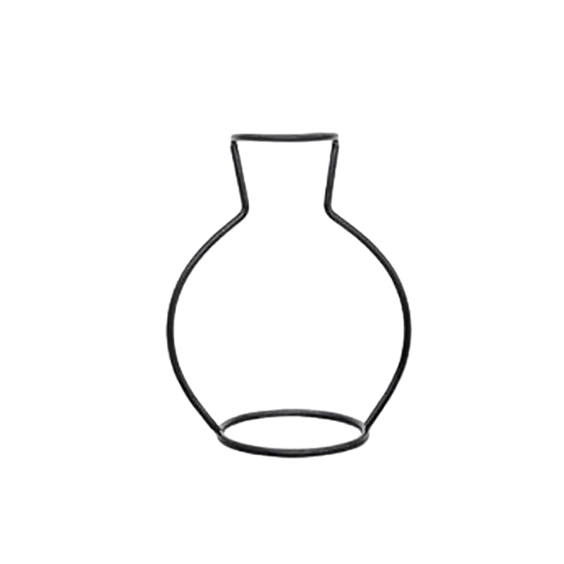 1 قطعة الحديد ريترو ستايل زهرة زهرية نبات معدني حامل الجدول وعاء الشمال تصميم ديكور المنزل