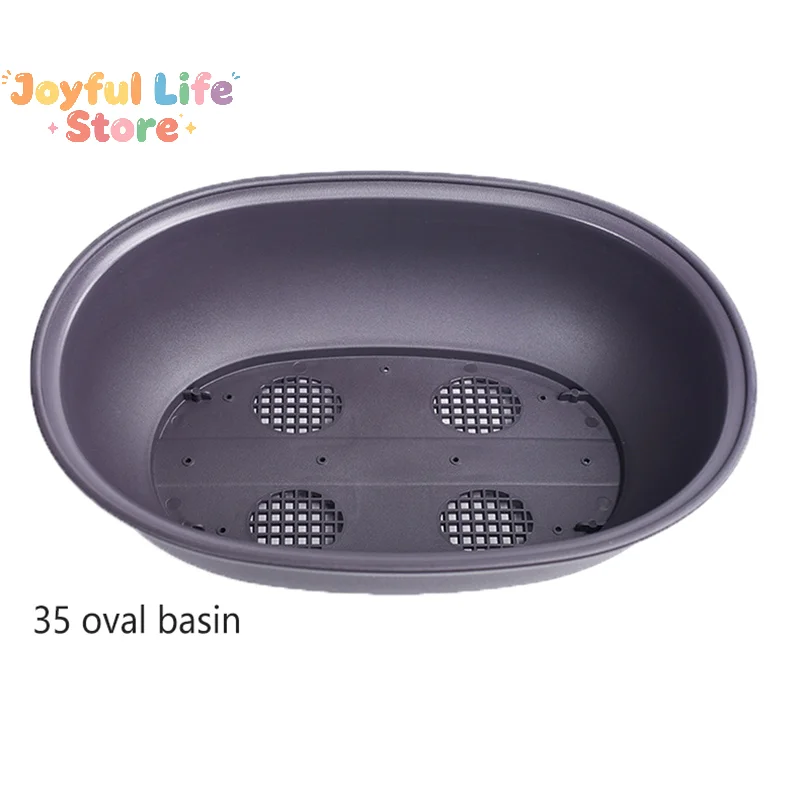Flowerpots Plastic Imitation Purple Clay  Plants Pots Garden Landscape Bonsai Pot Trays Rectangular Square Planter