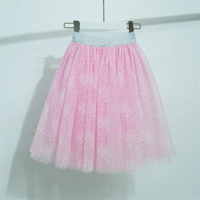 3-12Y Children\'s Skirts Girls Summer Spring Kids Clothing Gauze Print Cool Skirts Party Clothes  Cotton Lace