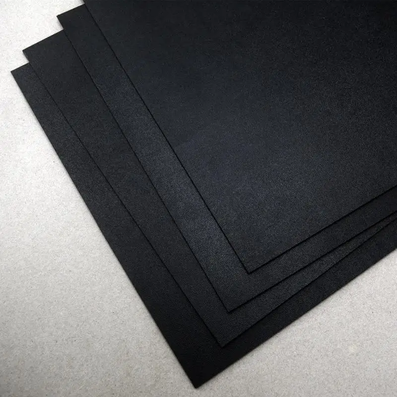 วัสดุทำมีด DIY สีดำ พร้อมปลอกมีด Kydex K200 แผ่นพลาสติกทนความร้อนลายใบไม้พิธีมีด ขนาด 300*300*1.5 มม./2 มม.