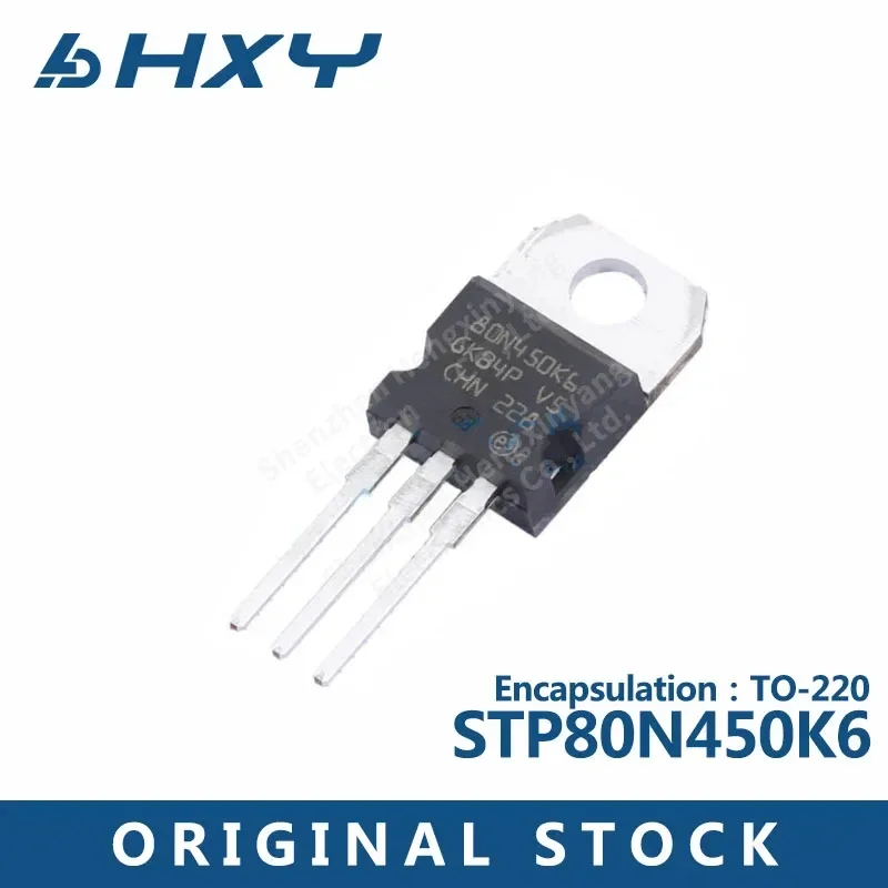 

5PCS STP80N450K6 80N450K6 FET MOS tube N channel 800V 10A TO-220