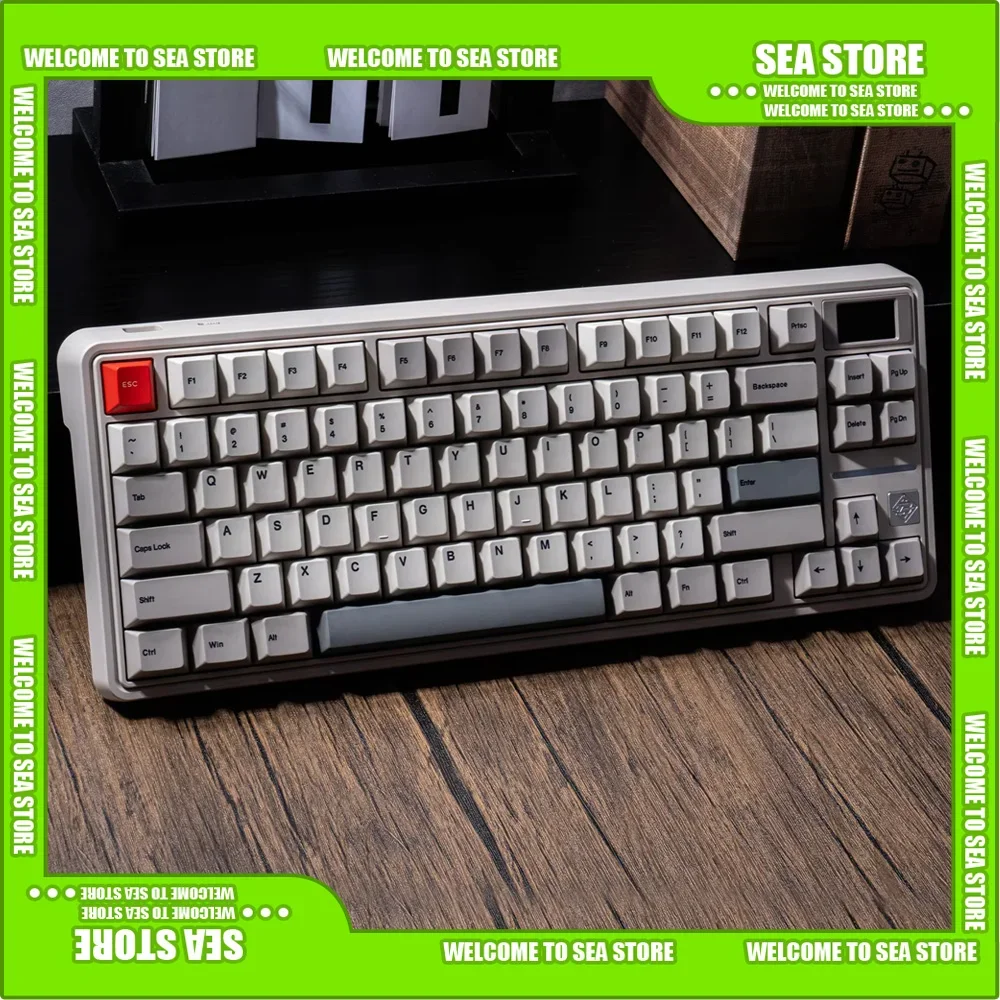 SIKAKEYB HM80 Magnetic Mechanical Keyboard Keyboards PBT 81Keys Display Custom Wired Gaming PC Office Esports Presents Gift