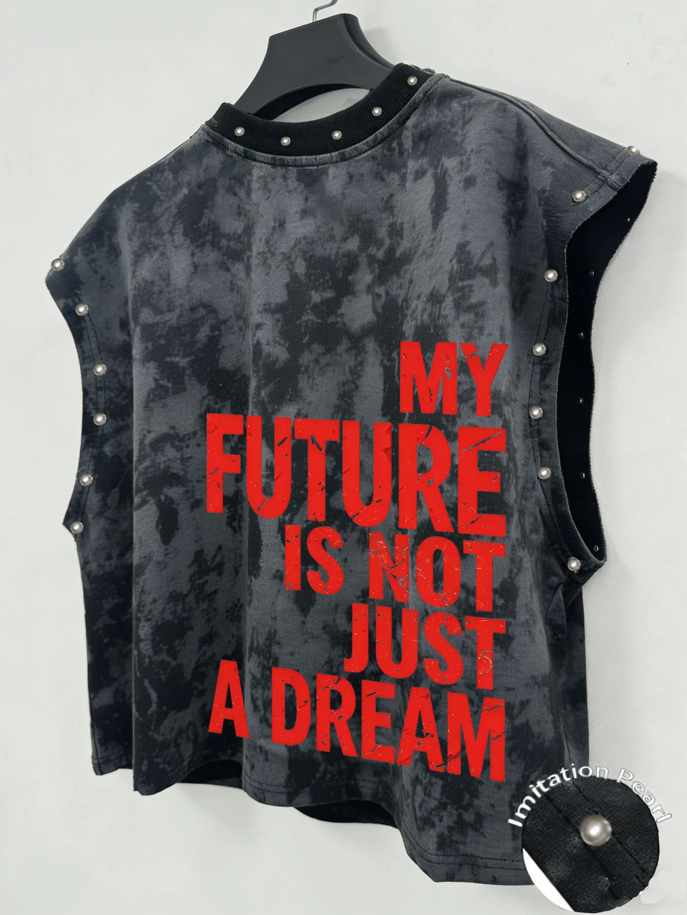 Leichtes Sommer-Tanktop für Herren – Vintage Loose-Fit Casual Streetwear & Slim-Fit ärmelloses Sport-/Workout-T-Shirt – Detail 2