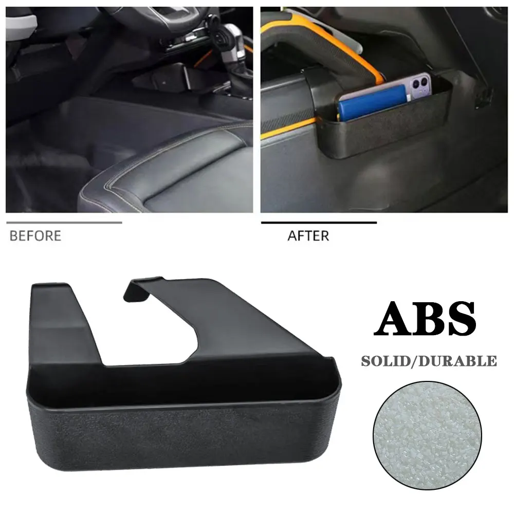 

ABS Center Console Side Hanging Storage Box For Ford Bronco 2/4 Door 2021-2022 Armrest Storage Holder Handrail Box