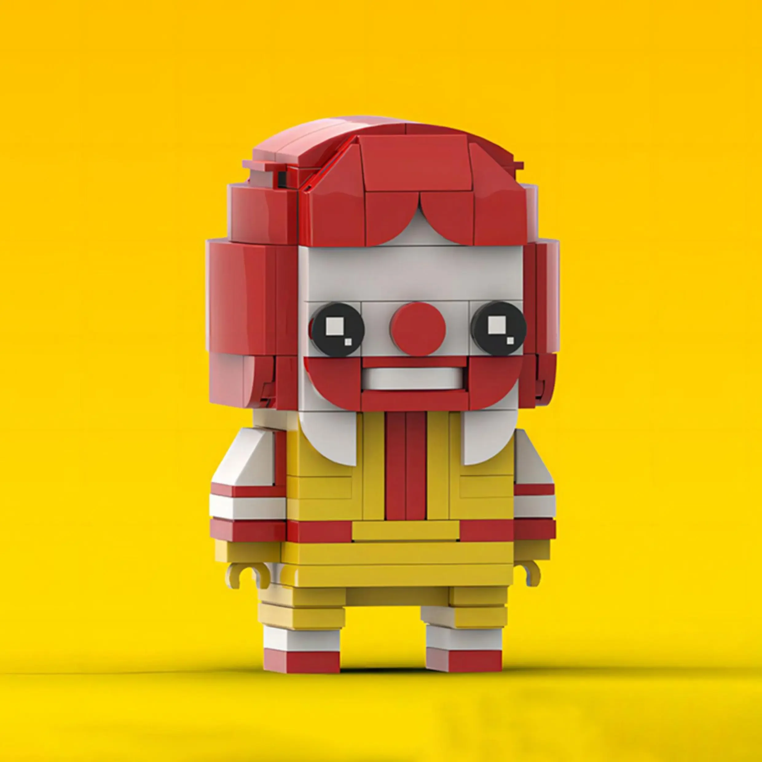 MOC Beliebte Fast-Food-Restaurant M Anime-Figuren Bausteine Niedliche Ronald-Milchshake-Puppe Modell DIY Kinderspielzeug Geburtstagsgeschenke – Detail 2